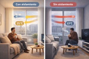 cómo funciona el aislamiento de un piso