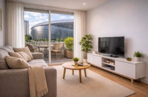 distribución de un piso pequeño