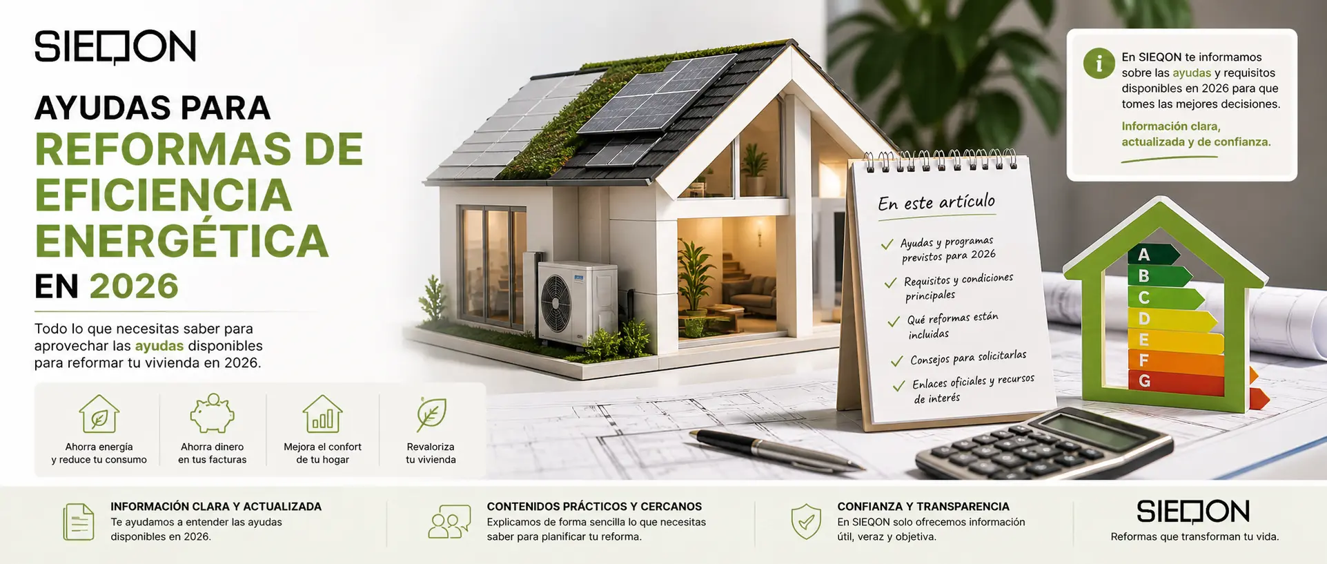 ayudas para reformas de eficiencia energética en 2026