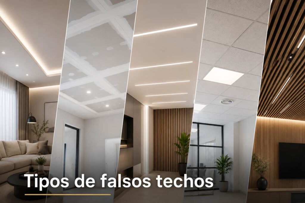 Qué tipos de falsos techos para vivienda existen, para qué sirve cada uno y cuándo vale la pena instalarlos